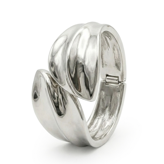 OY Jewells Luxury Sculpted Stainless Steel Bracelet Kada for Women