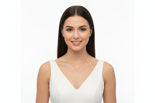 Crown Pearl Accents Pendant with Earrings Set
