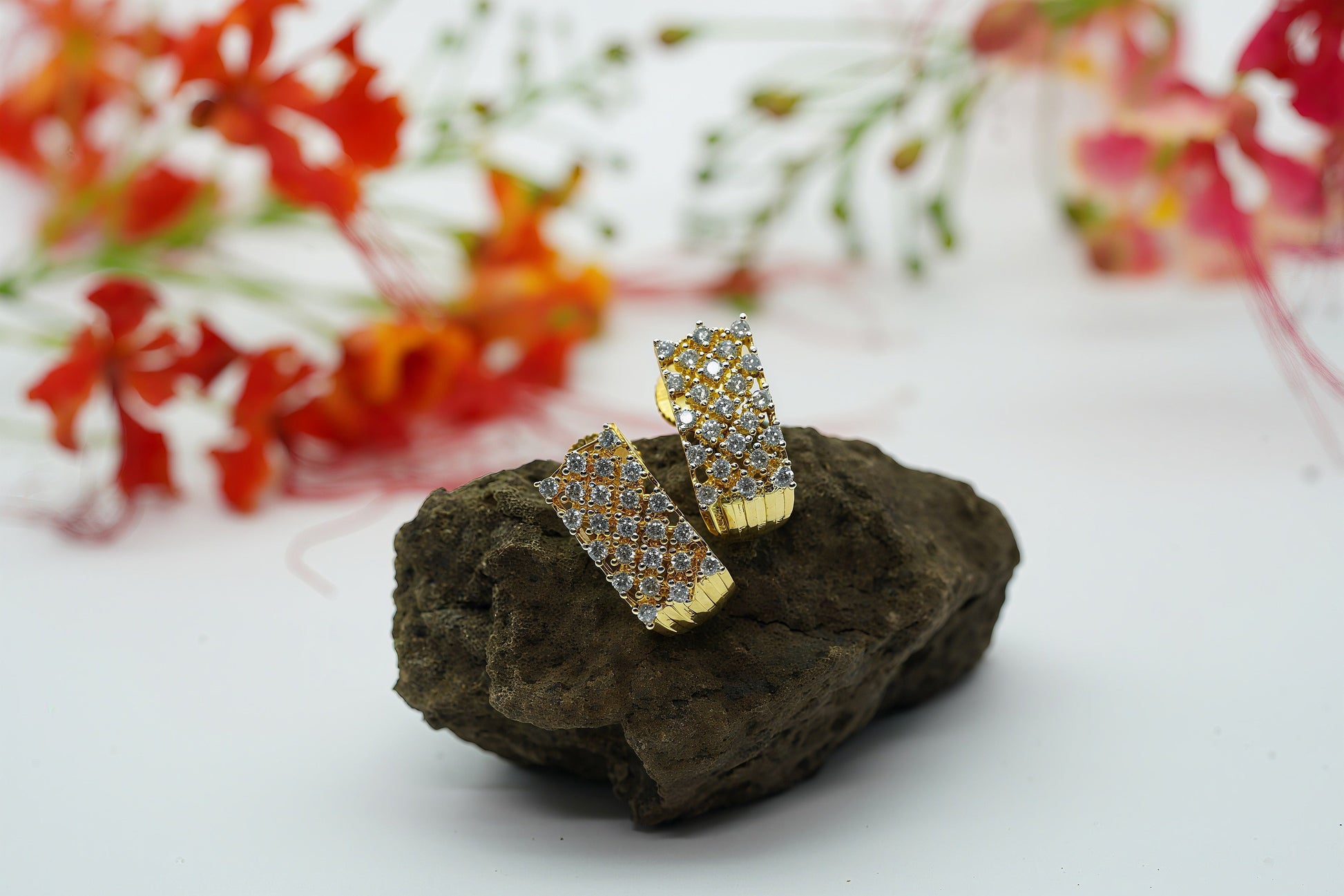 Diamond Mesh Designe Chakor With Earings - OY JEWELLS - 