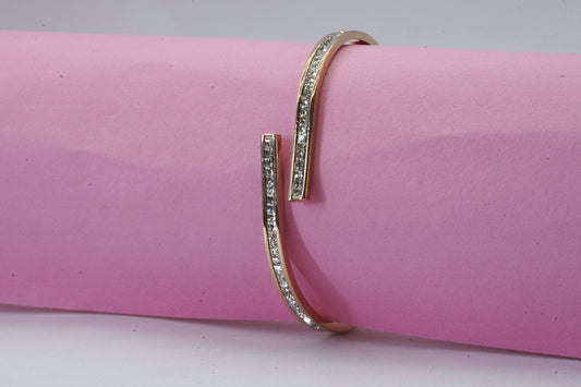 Glem Lime American Diamond Bracelet Kada - OY JEWELLS - 