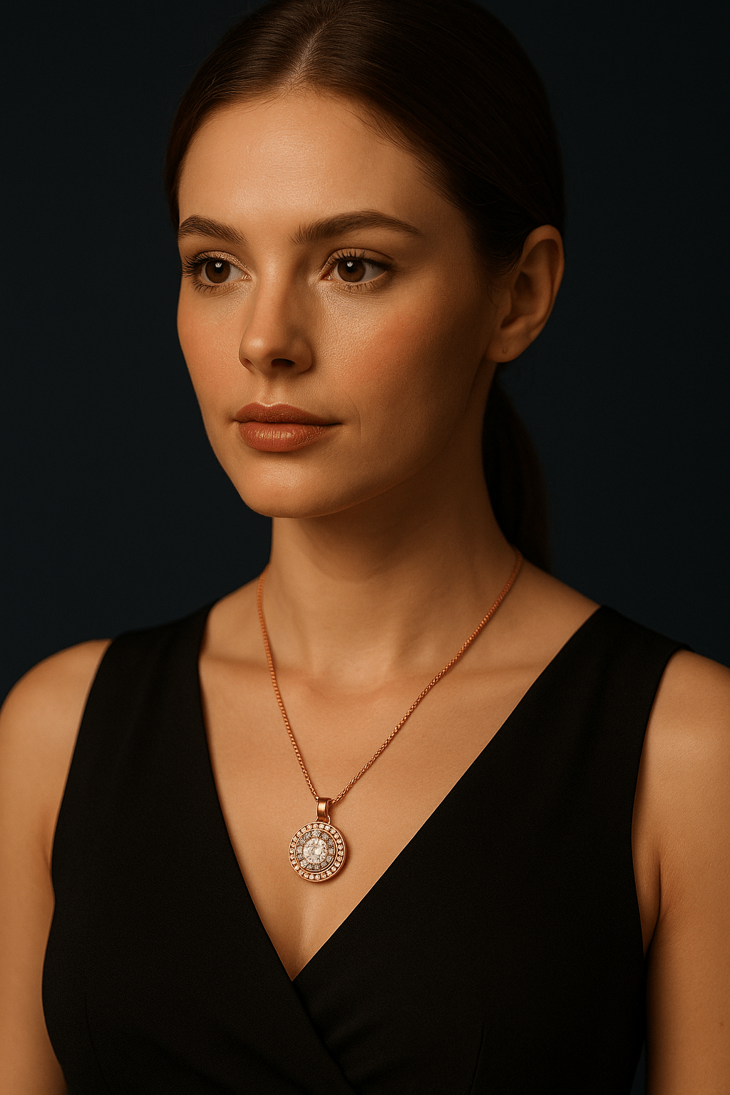 Soul Sparkle Pendant With Earings Set - OY JEWELLS - 