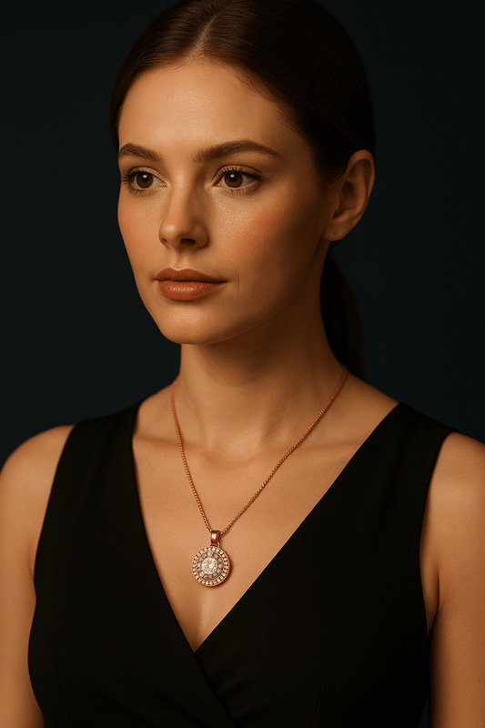 Soul Sparkle Pendant With Earings Set - OY JEWELLS - 